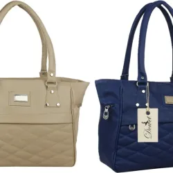 Dowet Women Beige, Blue Messenger Bag - Extra Spacious  (Pack of: 2)