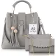 LIKE STYLE Women Grey Shoulder Bag - Regular Size  (Pack of: 3)