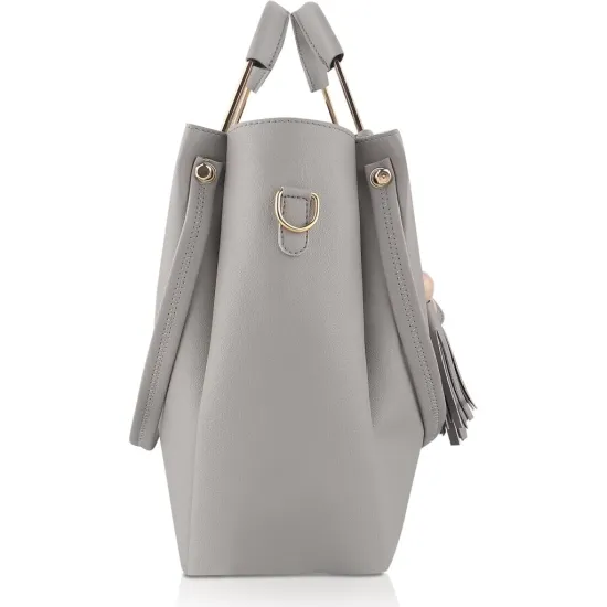 LIKE STYLE Women Grey Shoulder Bag - Regular Size  (Pack of: 3)