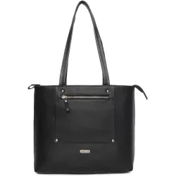 Fastrack Women Black Tote - Regular Size