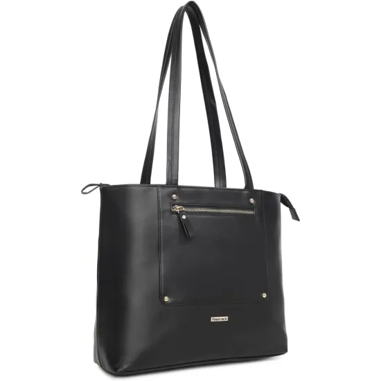 Fastrack Women Black Tote - Regular Size