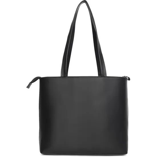 Fastrack Women Black Tote - Regular Size