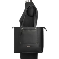 Fastrack Women Black Tote - Regular Size