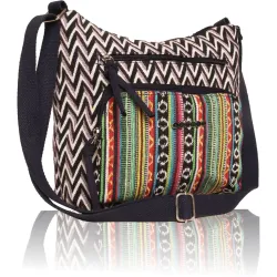 ASTRID Black Women Sling Bag - Extra Spacious