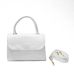 DONICY White Women Sling Bag - Mini