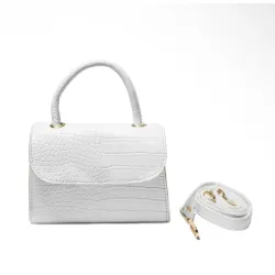 DONICY White Women Sling Bag - Mini