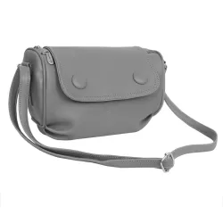 Leather Land Grey Women Sling Bag - Regular Size