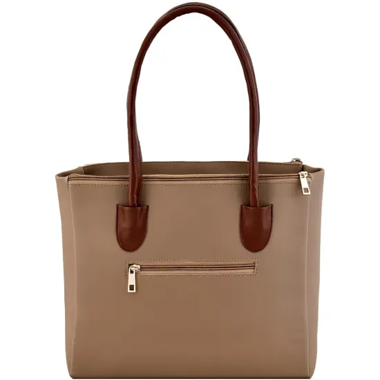 LaFille Women Beige Hand-held Bag - Extra Spacious  (Pack of: 5)