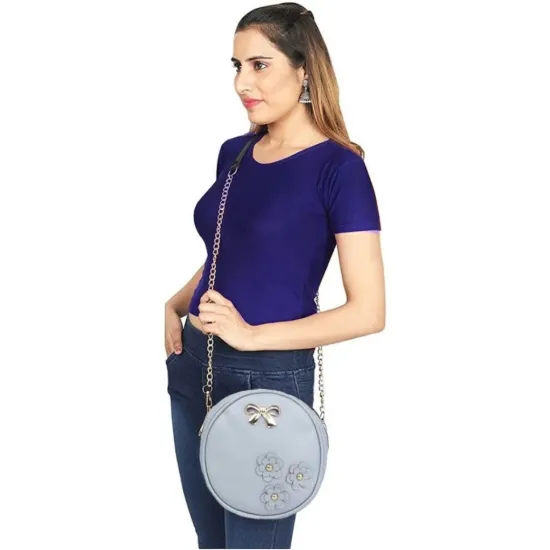 Chiefly Grey Women Shoulder Bag  (Pack of 3)