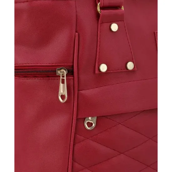 UPTOUCH Women Maroon Messenger Bag - Extra Spacious