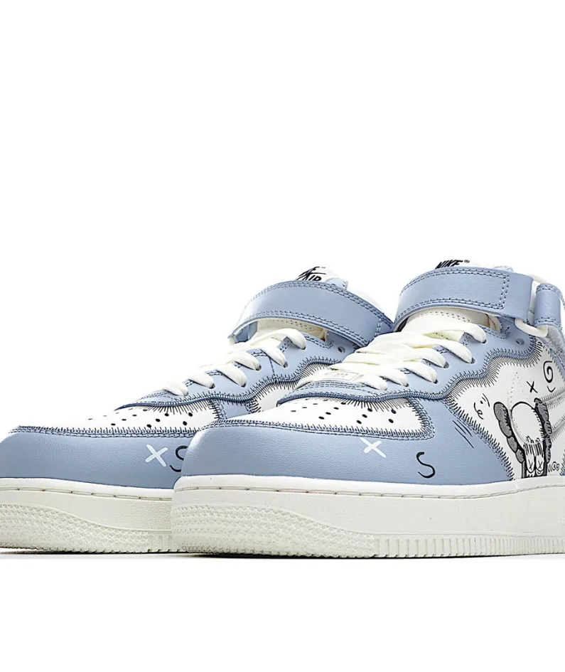 KAWS x Nike Air Force 1 Mid Sneakers
