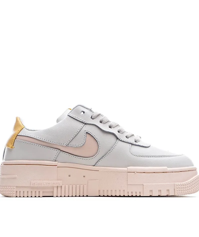Nike Air Force 107 Grey Pink Orange
