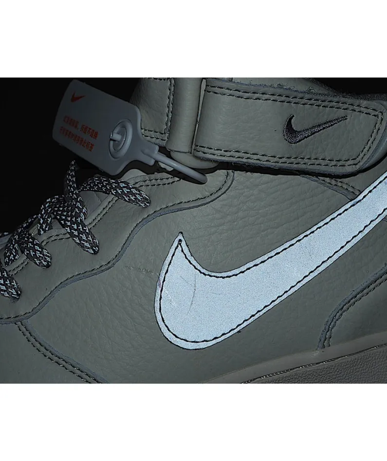 Kith xNike Air Force Mid-Top Sneakers 3M Reflective