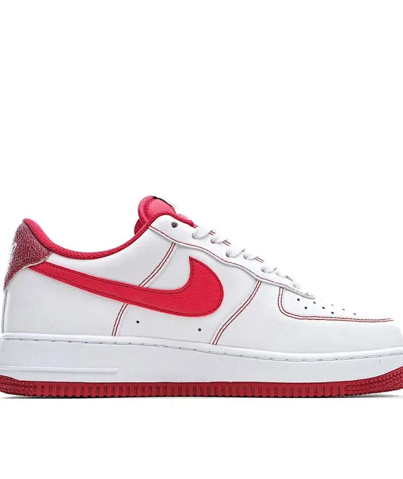 Nike Air Force 107 White Red Tick