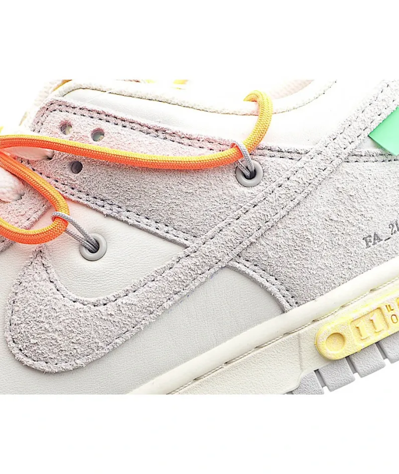 Nike SB Dunk OFF-WHITE Grey Orange