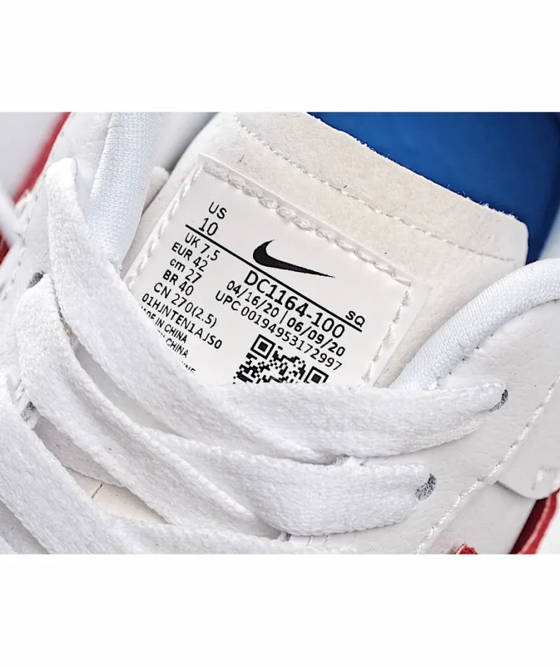 Nike Air Force 1 Low Low Top White Red Blue
