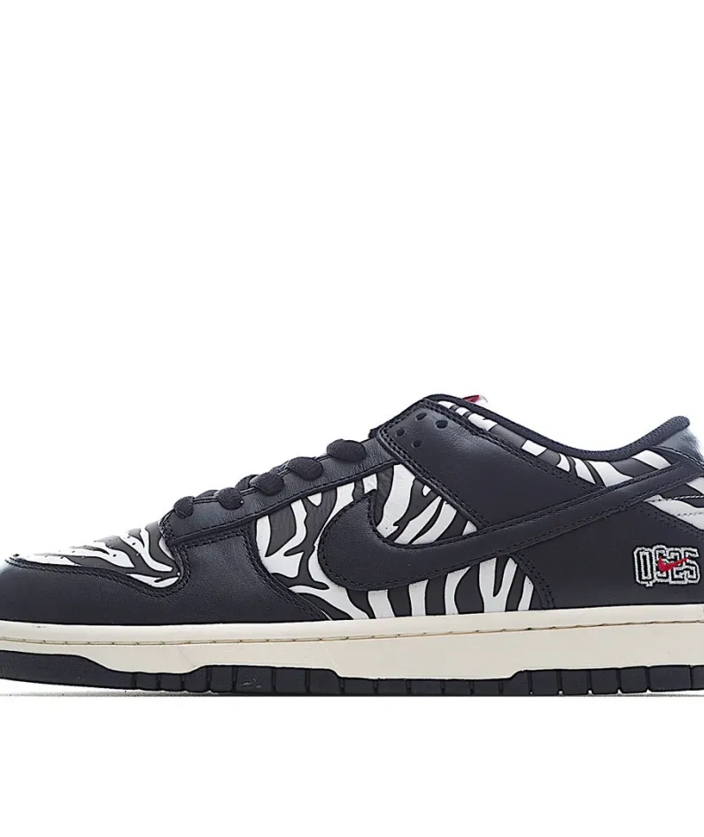 Nike Quartersnacks X Dunk SB Low“Zebra 黑 