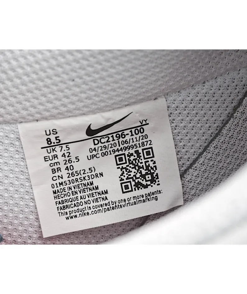 Nike Air Force 1 Low Low Top White Yellow Blue