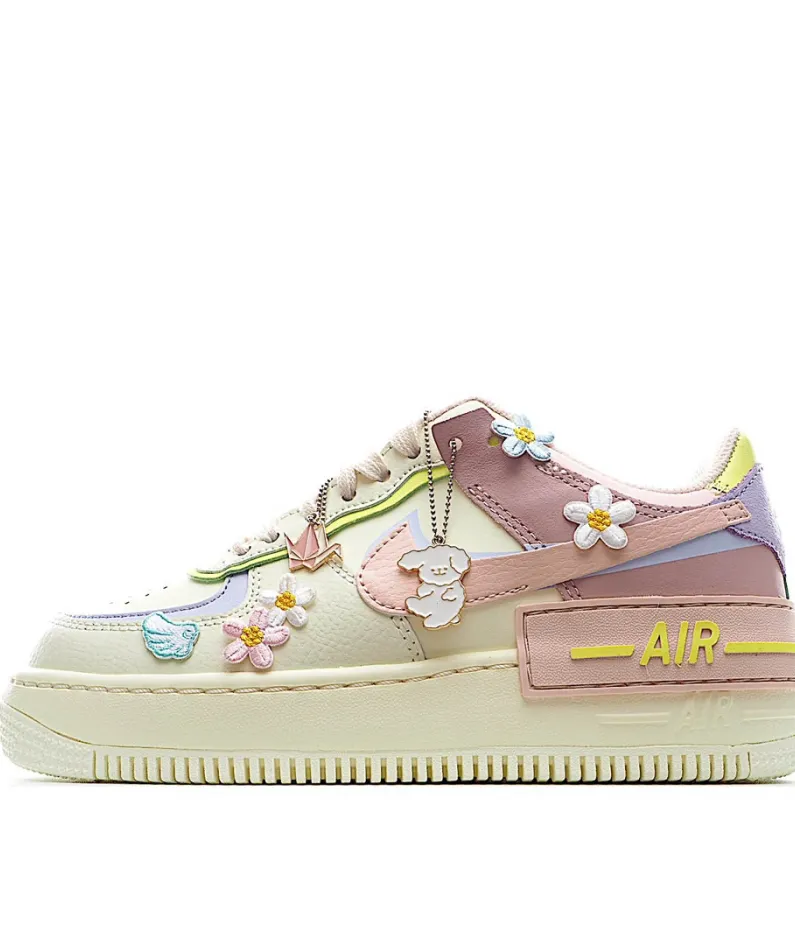 Nike Air Force 1 Shadow Yellow Pink