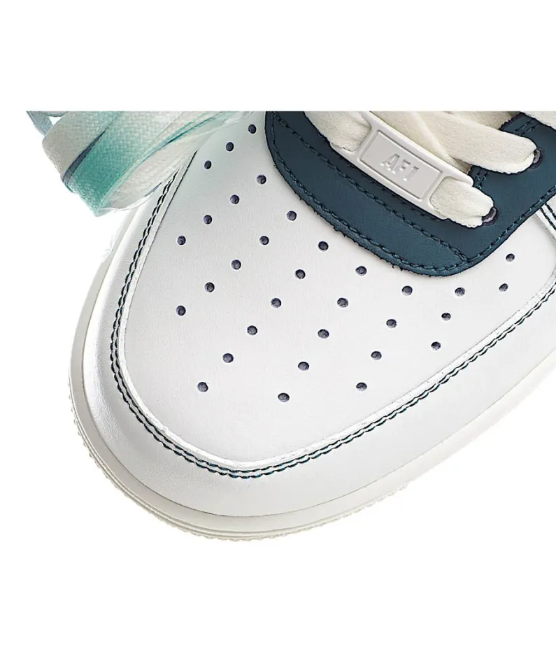 Nike Air Force 1 White and Green Reflective