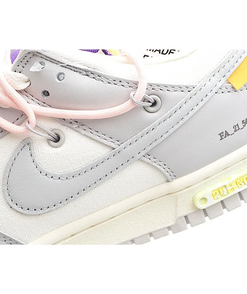 Nike SB Dunk OFF-WHITE Grey Pink Purple