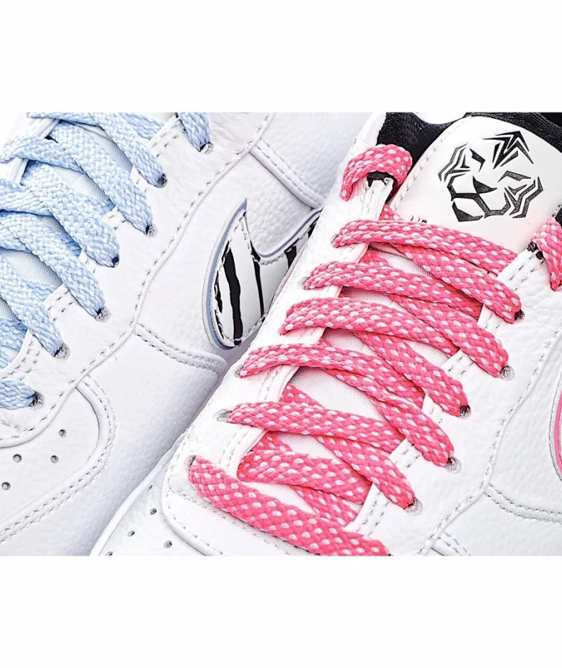 Nike air force 1 red and blue 3M reflective