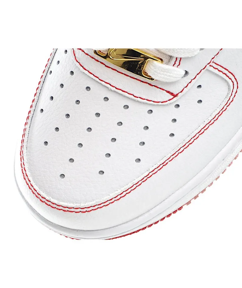 Nike Air Force 107 White Red Tick