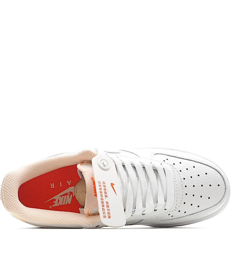 Nike Air Force 1 White and Orange