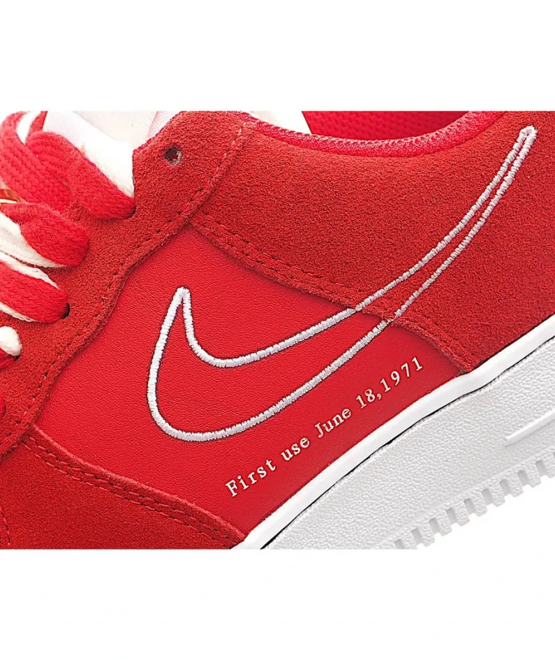 Nike NK Air Force 107 Sneakers Red & Blue