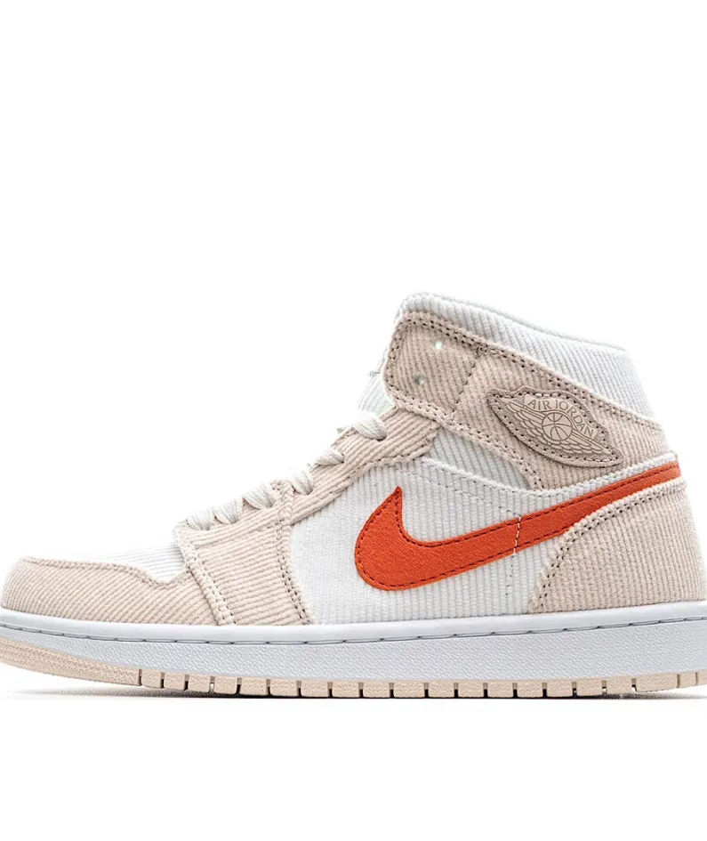 Air Jordan 1 MiD White Pink Orange