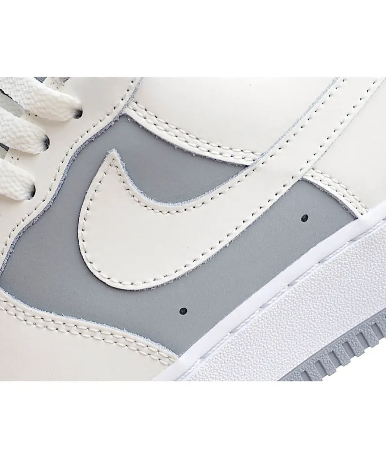 Nike Air Force 1 Low White and Grey Sneakers