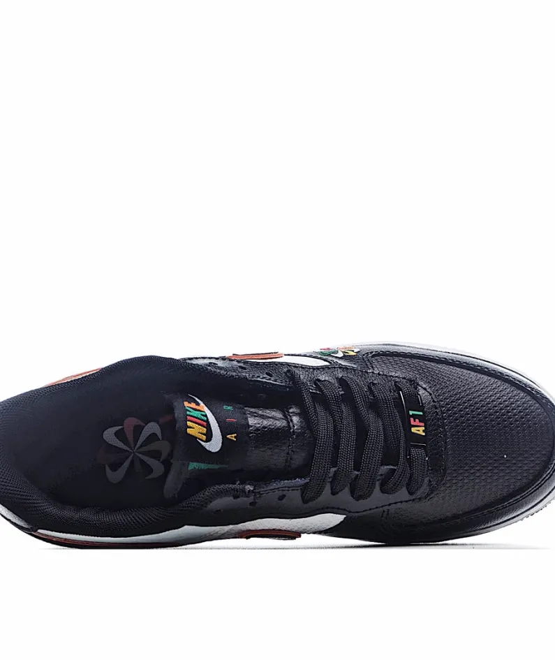 Nike Air Force 1 Low-Top Sneakers Black & White