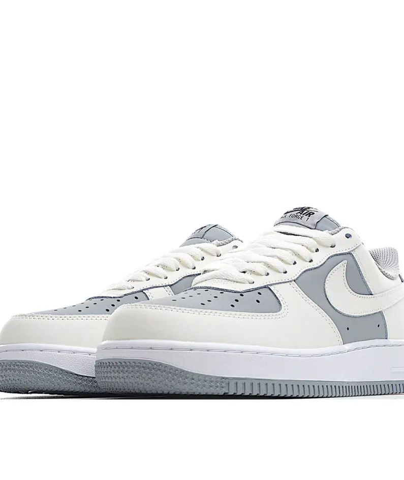 Nike Air Force 1 Low White and Grey Sneakers