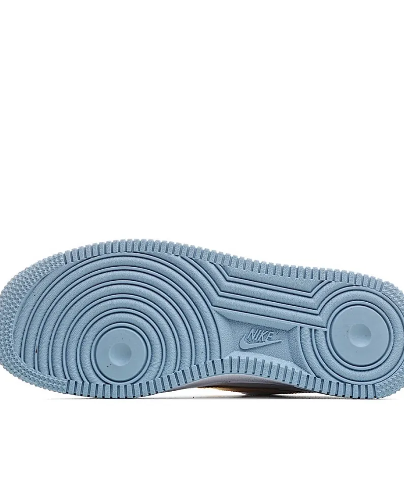 Nike Air Force 1 Low Low Top White Yellow Blue