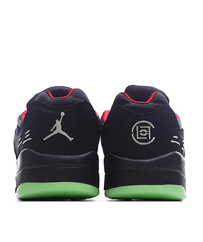 Clot Air Jordan Retro 5 Black Red Green Basketball Shoes