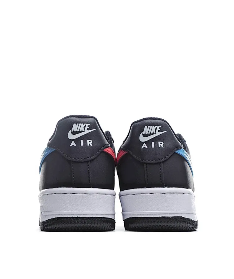 Nike Air Force 107 Low Black Blue Red Low Top