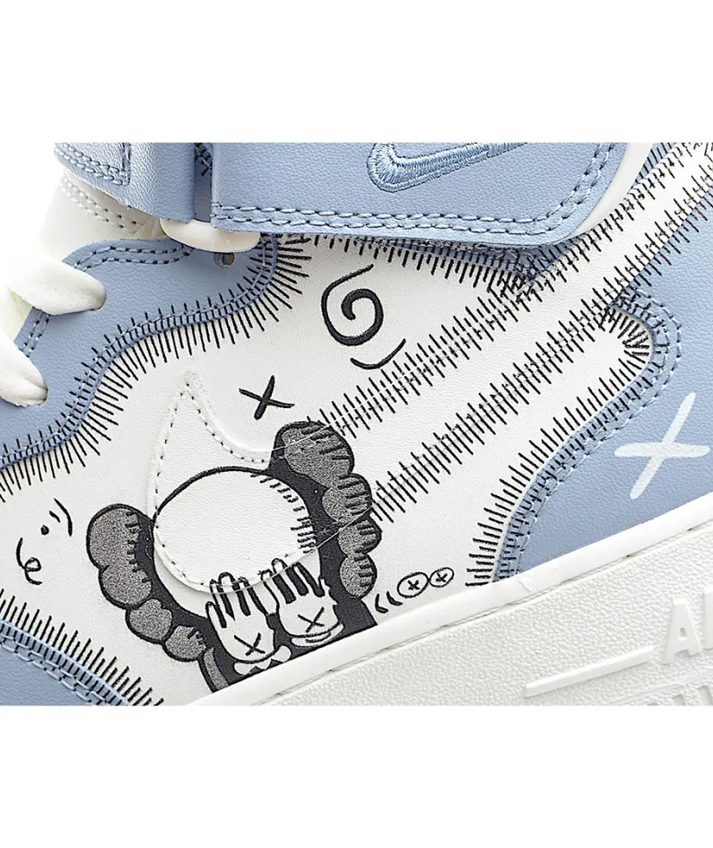 KAWS x Nike Air Force 1 Mid Sneakers