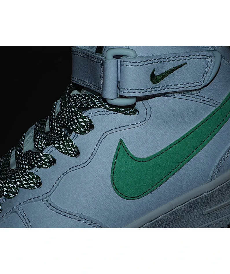 Nike Air Force 1 Mid Mid Top White Green