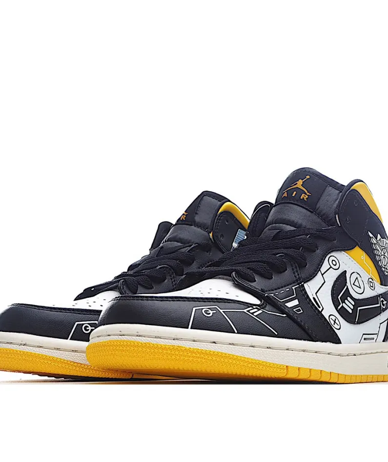 Air Jordan 1 Mid Video Game Series AJ Mid Basketball Shoes