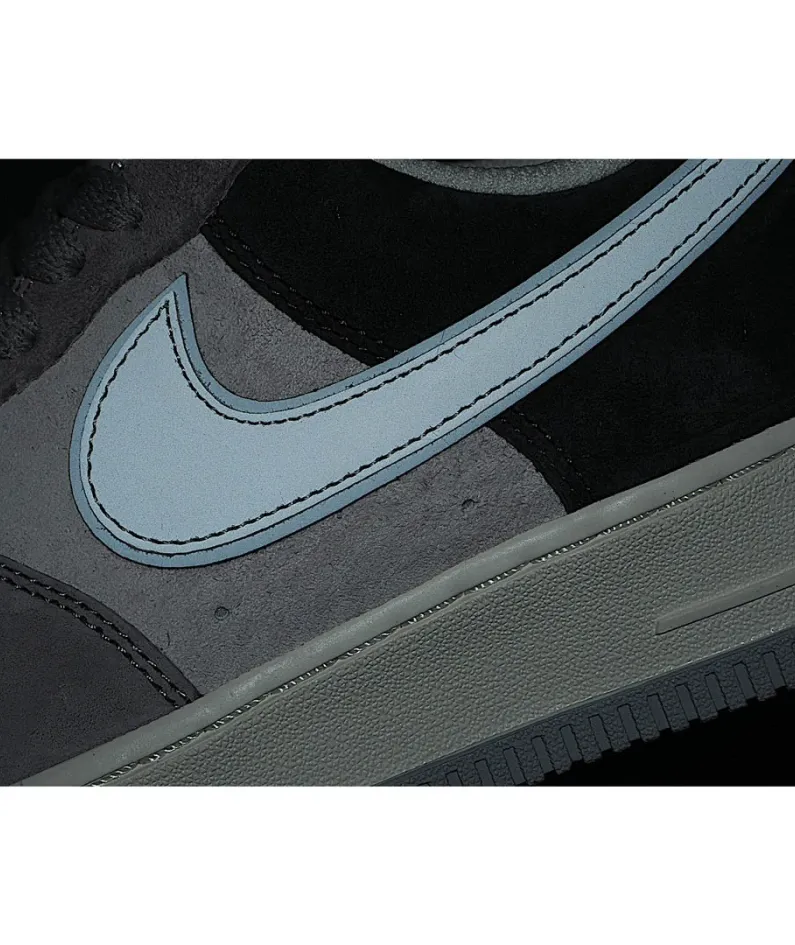 Nike Air Force 1 White Grey Black Reflective