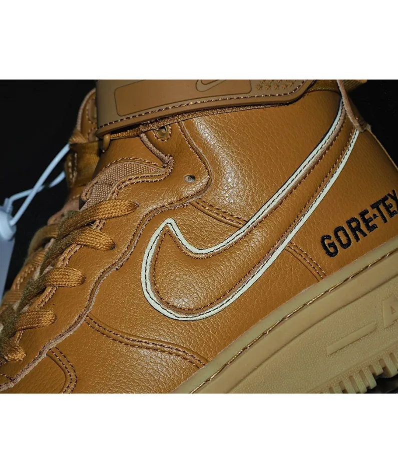 Nike Air Force 1 GORE-TEX Black and Brown High Top