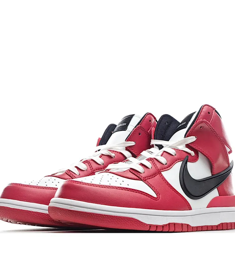 Ambush x Nike Dunk High 白红  