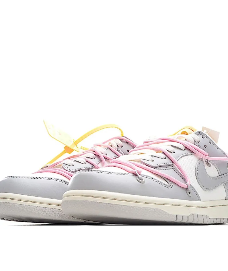 Nike SB Dunk OFF-WHITE Grey Pink