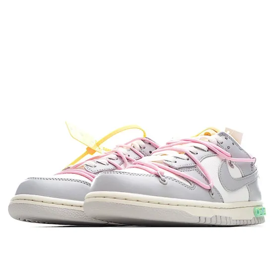 Nike SB Dunk OFF-WHITE Grey Pink