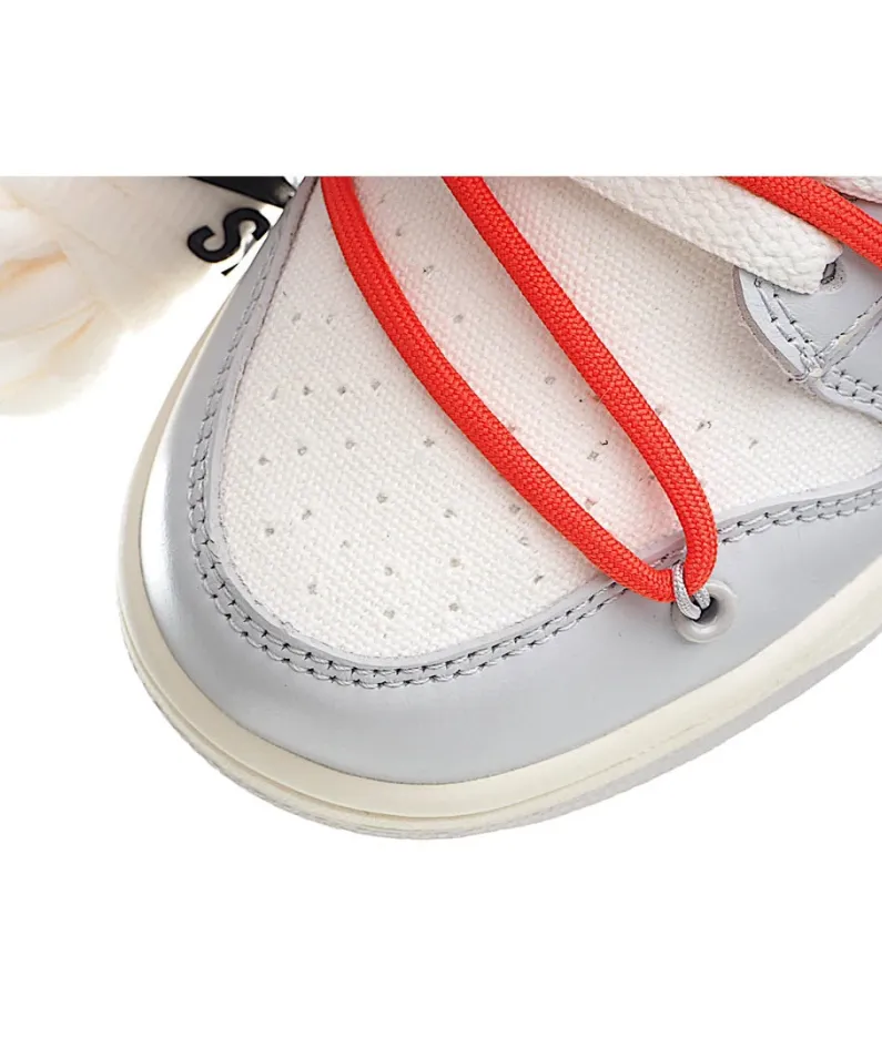Nike SB Dunk OFF-WHITE Grey Red Blue