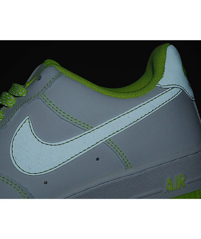 Nike Air Force 107 Low 3M Reflective Lime Yellow Low Top