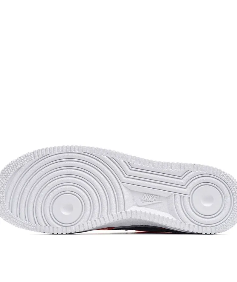 Nike Air Force 1 Low'07 White Red Black Low Top Sneakers