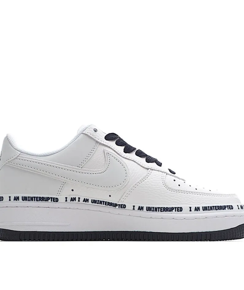 NikeUninterruptedNike Air Force 1" White Chalkboard Sneakers