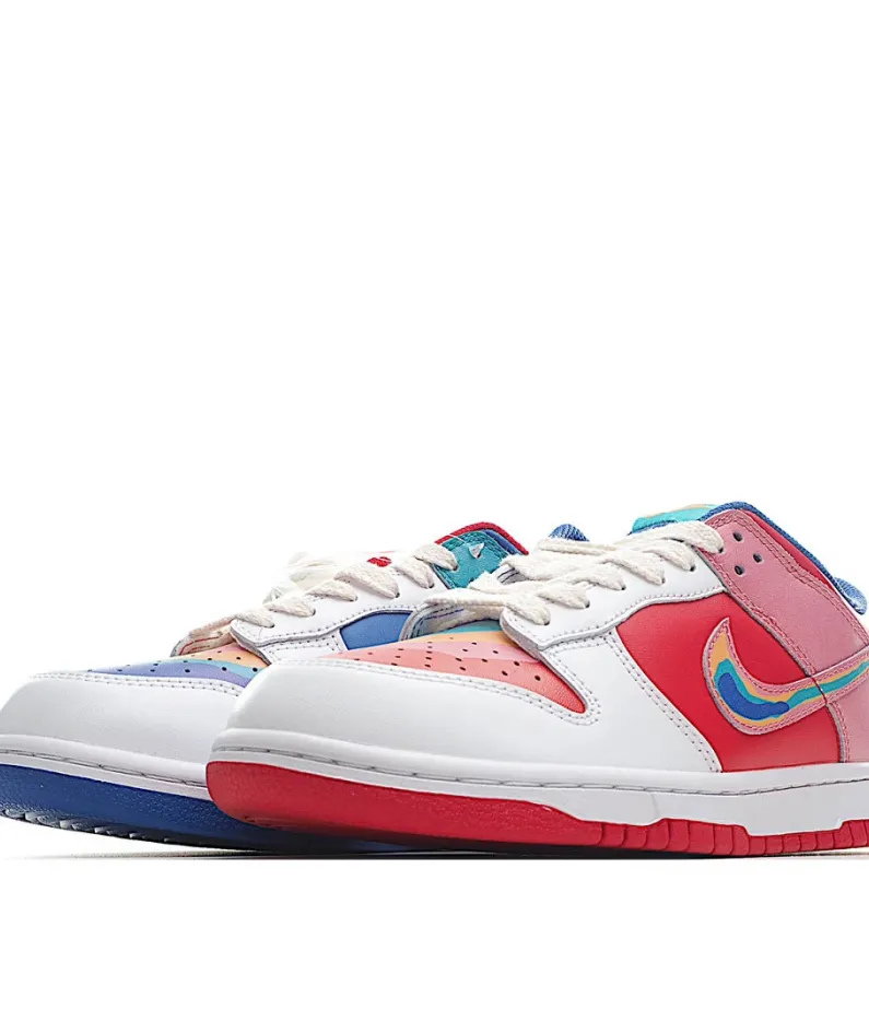 Cactusplantfleamarket x Nike Dunk Low Rainbow Low Top Sneakers