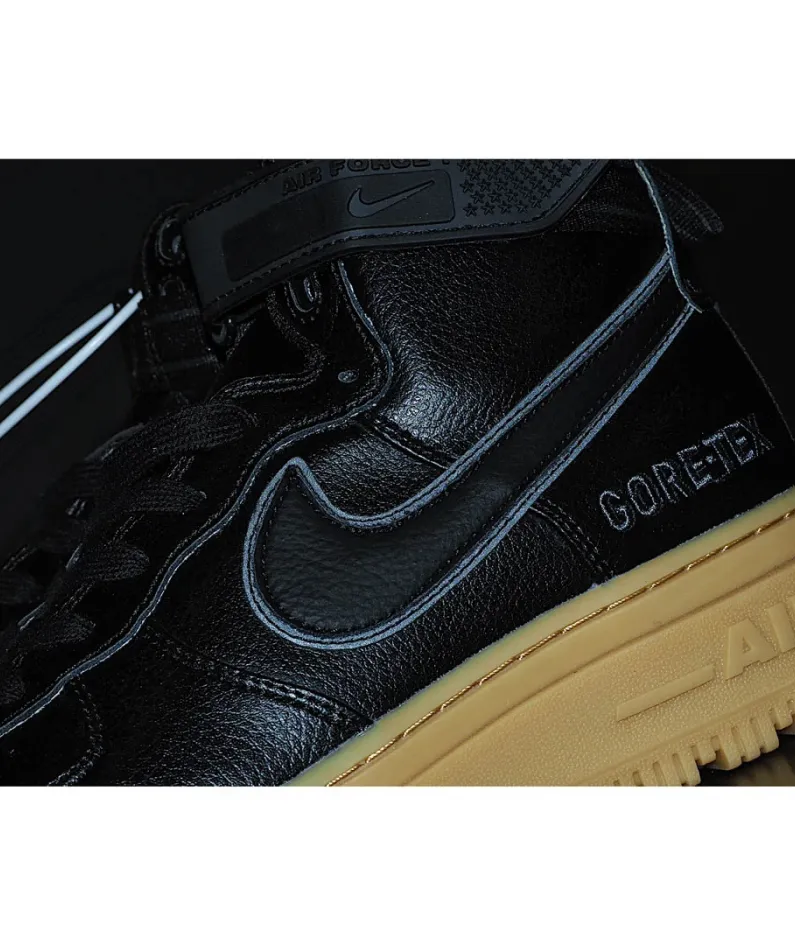 Nike Air Force 1 GORE-TEX Black and Brown High Top